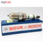 شمع خودرو نور مدل FR8DE بسته 4 عددی مناسب خودروهای دوگانه سوز همراه ابزار فیلر - تصویر 6