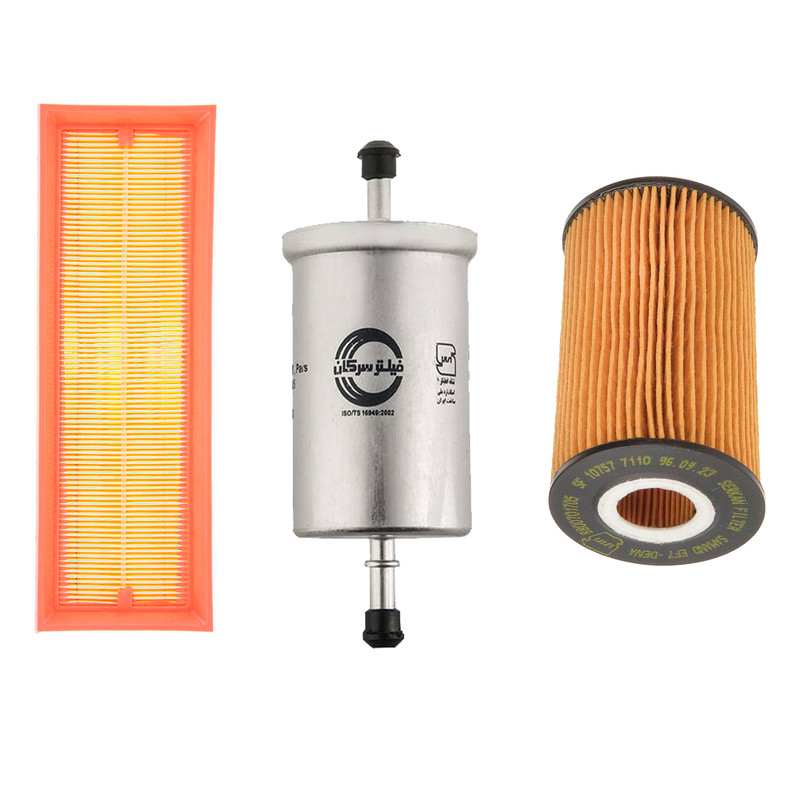 b899e7daa715aed6a6fe7295ed3ecfad4f93596b_1602955228 فیلتر روغن خودرو سرکان مدل 7110 به همراه فیلتر هوا و بنزین - تصویر 1
